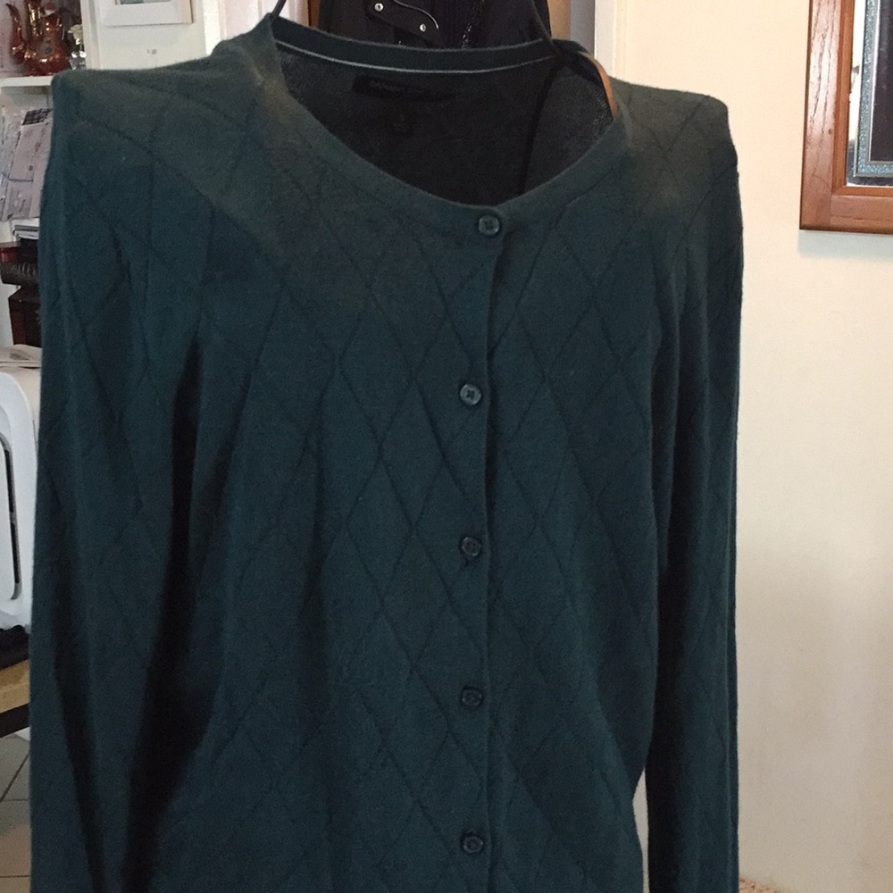 Dark green sweater